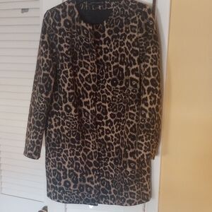 Zara Leopard Print Coat